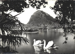 11641554 Lugano TI Monte S.Salvatore Dampfschiff Schwaene Lugano - Autres & Non Classés