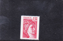 Y&T N° 1981Ba ** N° Rouge Au Verso - Unused Stamps
