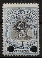 EL SALVADOR STAMP 1907 Pr. Pedro José Escalón Stamps Of 1906 Overprinted ERROR INVERTED SURCHAGE MH (NP#100-P13-L6) - El Salvador