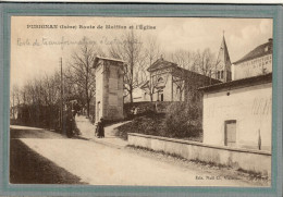 CPA - (38) PUSIGNAN - Aspect Du Poste De Transformation électrique Route De Moiffon, Entrée Du Village - 1931 - Altri & Non Classificati