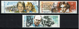 België 1990 OBP 2387/2389 - Y&T 2387/89 - Music-Culture, Musicals, Beethoven, J. Cantré Sculpteur - Used Stamps