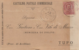 Italy. A212. Casarano.  1900. Annullo Grande Cerchio CASARANO, Su Cartolina Postale Commerciale - Poststempel