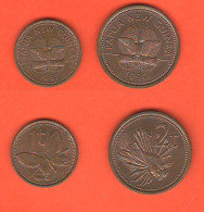 Papua Nuova Guinea 1 + 2 Toea New Guinea Bronze Coin - Papúa Nueva Guinea