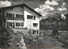 11641426 Samedan Chesa Ragettli Schweizer Flagge Samedan - Otros & Sin Clasificación