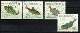 België 1990 OBP 2383/2386 - Y&T 2383/86 Natuur, Vissen - Nature, Poissons, Fish - Usati