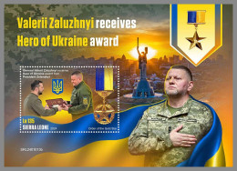 SIERRA LEONE 2024 MNH Ukraine Valerii Zaluzhnyi Hero Award S/S – OFFICIAL ISSUE – DHQ2419 - Militaria