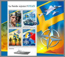 TOGO 2024 MNH Ukraine Sweden Joins NATO Schwedens Beitritt In NATO M/S – OFFICIAL ISSUE – DHQ2419 - OTAN