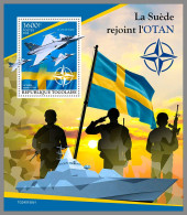 TOGO 2024 MNH Ukraine Sweden Joins NATO Schwedens Beitritt In NATO S/S I – OFFICIAL ISSUE – DHQ2419 - OTAN