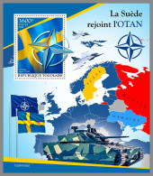 TOGO 2024 MNH Ukraine Sweden Joins NATO Schwedens Beitritt In NATO S/S II – OFFICIAL ISSUE – DHQ2419 - NAVO