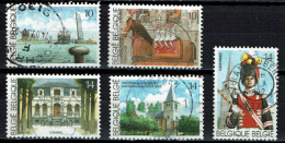 België 1990 OBP 2377/2381 - Y&T 2377/81 - Tourism, Tourisme Antwerpen, Dendermonde, Gerpines - Used Stamps