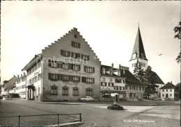 11641308 Elgg Kronenplatz Gasthaus Zur Krone Kirche Elgg - Andere & Zonder Classificatie