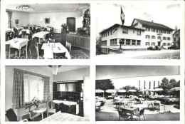 11641307 Kilchberg ZH Hotel Loewen Gartenrestaurant Flagge Kilchberg ZH - Sonstige & Ohne Zuordnung