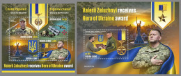 SIERRA LEONE 2024 MNH Ukraine Valerii Zaluzhnyi Hero Award M/S+S/S – IMPERFORATED – DHQ2419 - Militares