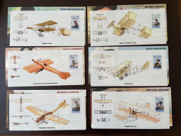 YV BS 49 à 54 N** MNH Luxe Avec Leurs Cartons , Pionniers De L'aviation , Cote 84 Euros - Bloques Souvenir