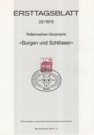 Germany Deutschland 1979-23 Burgen Und Schlosser, Rheydt, First Day Sheet, Canceled In Bonn - 1974-1980