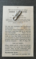 EMMA DE MOITIÉ ° KASTERLEE 1878 + RETIE 1939 /  EDWARD SNEYERS - Devotieprenten