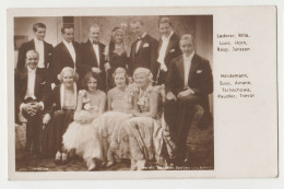 Group Actors And Actresses Lederer, Rilla, Heidemann, Susa, Tschechowa Etc., Vintage Photo Postcard RPPc AK (31243) - Acteurs