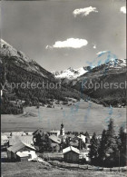 11641176 Madulain Ortsansicht Mit Kirche Alpenpanorama Madulain - Autres & Non Classés