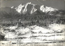 11641157 Flims Waldhaus Panorama Mit Signinagruppe Wintersportplatz Flims Waldha - Sonstige & Ohne Zuordnung