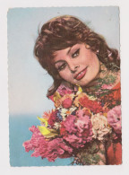 Sexy Italian Actress SOPHIA LOREN, Vintage German UFA Photo Postcard RPPc AK (51532) - Actors