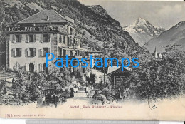 228426 SWITZERLAND FLÜELEN HOTEL PARK RUDENZ POSTAL POSTCARD - Altri & Non Classificati