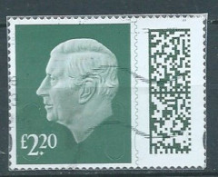 GROSSBRITANNIEN GRANDE BRETAGNE GB 2023 KING CHARLES III  £2.20 USED ON PLASTIC SG V5025 YT 5562 MI 5171 SN KC5 - Used Stamps