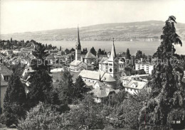 11640966 Waedenswil Ortsansicht Mit Kirche Zuerichsee Waedenswil - Otros & Sin Clasificación