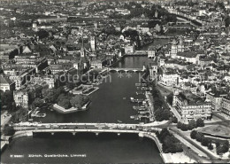 11640957 Zuerich Quaibruecke Mit Blick Auf Die Limmat Fliegeraufnahme Zuerich - Other & Unclassified