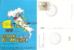 Italia - Cartolina Con Annullo Speciale: "Carovana Dell'Amicizia"  - 1975 - 1971-80: Marcophilie