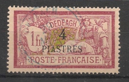 DEDEAGH - 1902-11 - N°YT. 15 - Type Merson 4pi Sur 1f Lie-de-vin - Oblitéré / Used - Gebruikt