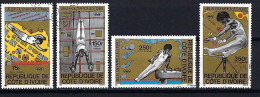 ELFENBEINKÜSTE Komplettsatz Mi-Nr. 649 - 652 Olympische Spiele 1980 Gestempelt - Siehe Bild - Ivory Coast (1960-...)