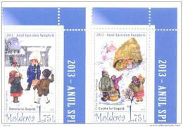 2013. Moldova, Year Of S. Vangheli, Children Writer, 2v, Mint/** - Moldavie