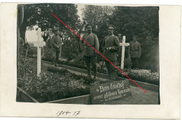 Carte Photo Allemande / Comines Mesines Flandern Cimentiere / Halluin Menen /  WWI 14-18 - Other & Unclassified