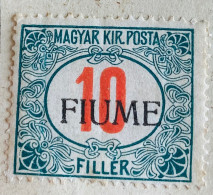FIUME - 1915 TAXE N° 8 Neuf - Timbre De Hongrie Avec Surcharge - Fiume