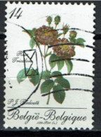 België 1990 OBP 2370 - Y&T 2370 - Belgica90, Roos, Rose Tricolore, Roses De Redouté - Bonne Valeur - Usati