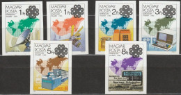 Ungarn 1983 M-iNr. 3636B - 3641B ** Postfrisch Weltkommunikationsjahr ( 862 ) - Unused Stamps