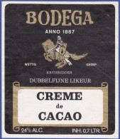 BODEGA - CREME DE CACAO-|- Dubbelfijne Likeur - Alcoholes Y Licores