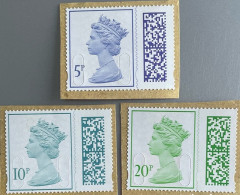 GROSSBRITANNIEN GRANDE BRETAGNE GB 2022 QUEEN ELIZABETH II USED ON PAPER SG V4705+10+20 MI 4947-9 YT 5350-2 SN MH507-9 - Gebraucht