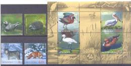 2011. Moldova, Protect Fauna, Animals & Birds, 4v + S/s,  Mint/** - Moldawien (Moldau)