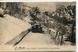 2B-CORSE  -Col De VERGIO- Passage D'une Décapotable Dans La Neige !!       Pas  Courante - Other & Unclassified