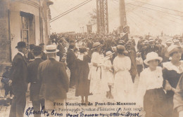 PONT-STE-MAIXENCE (Oise): Fêtes Nautiques Du 15 Août 1920 (carte-photo) - Pont Sainte Maxence