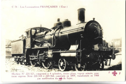 TRAIN - LES LOCOMOTIVES FRANCAISES (Etat) - Machine N° 220-521 - Trains