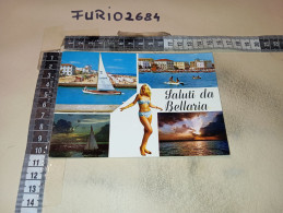 AD11543 SALUTI DA BELLARIA PANORAMA VARIE VEDUTE PINUP PIN UP - Altri & Non Classificati