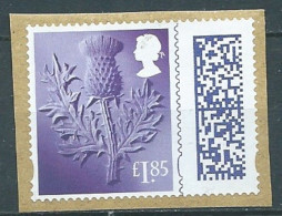 GROSSBRITANNIEN GRANDE BRETAGNE GB 2002 REGIONAL BARCODED COUNTRY DEFINITIVE SCOTLAND THISTLE £1.85 USED ON PAPER - Scotland