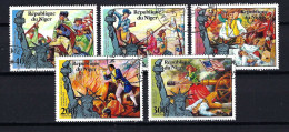 NIGER Komplettsatz Mi-Nr. 514 - 518 - 200 Jahre USA Gestempelt - Siehe Bild - Niger (1960-...)