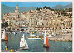 AK 210797 FRANCE - Menton - Le Port Et La Vieille Ville - Autres & Non Classés