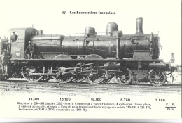 TRAIN - LES LOCOMOTIVES FRANCAISES - Machine N° 230-163 - Trenes