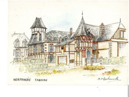 CABOURG , Aquarelle Originale , M.F. Carbonnelle - Cabourg