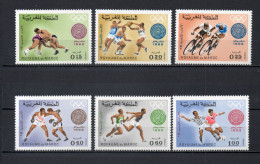 MAROC N°  572 à 577     NEUFS SANS CHARNIERE  COTE 8.00€    JEUX OLYMPIQUES MEXICI  VOIR DESCRIPTION - Maroc (1956-...)