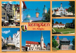 73214638 Kempten Allgaeu Schloessle Innenstadt Freitreppe St Mang Platz Kirche B - Kempten